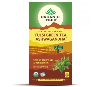 ORGANIC INDIA TULSI GREEN TEA ASHWAGANDHA TEA BAG